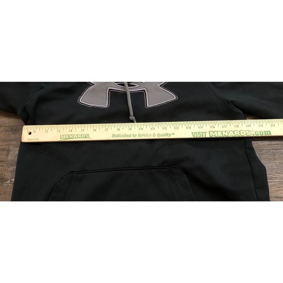 Under Armour Mens Medium Black Loose Hoodie Hooded Sweatshirt Pullover - Picture 4 of 5